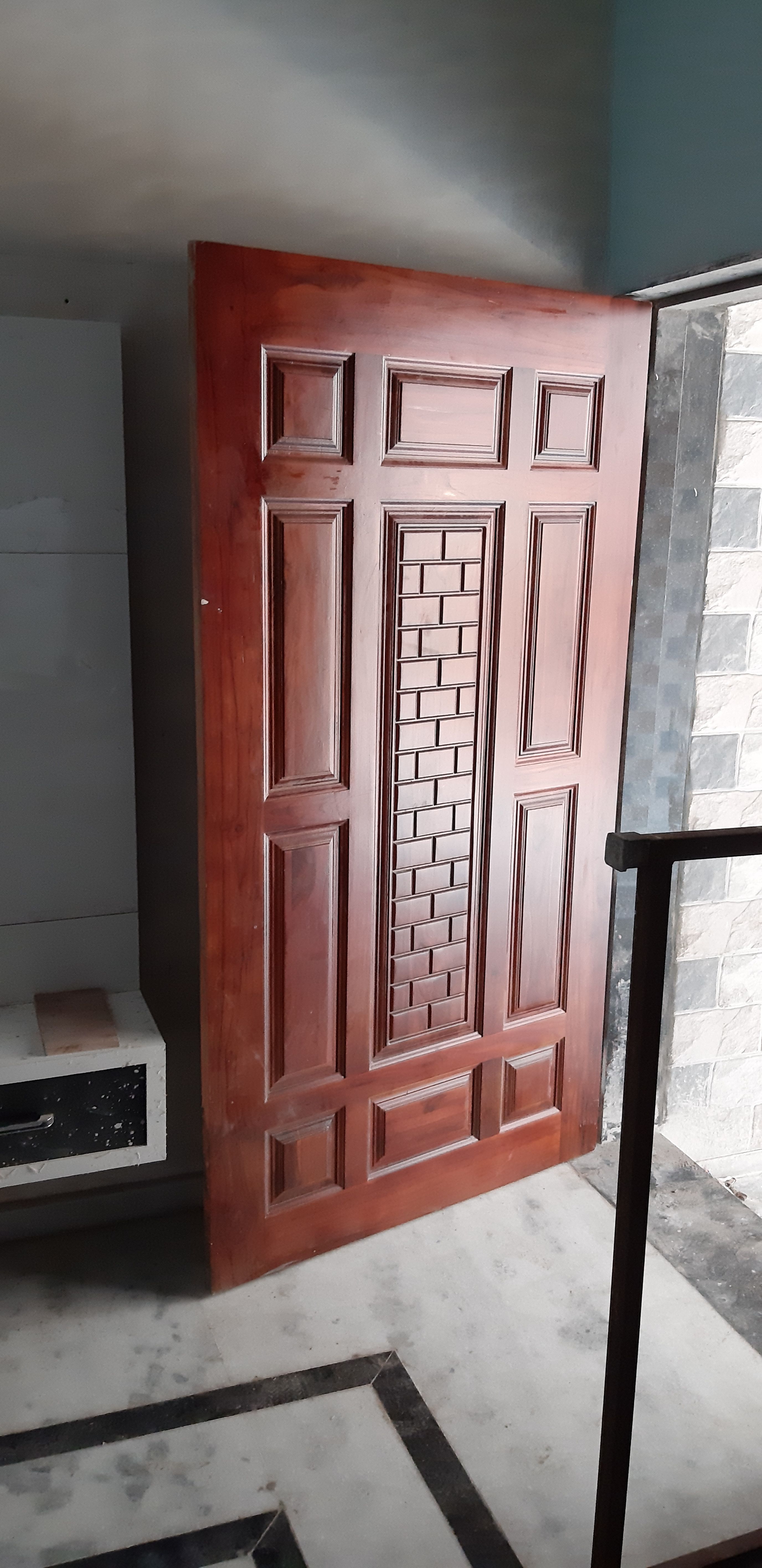 Teak Wood Pooja Door