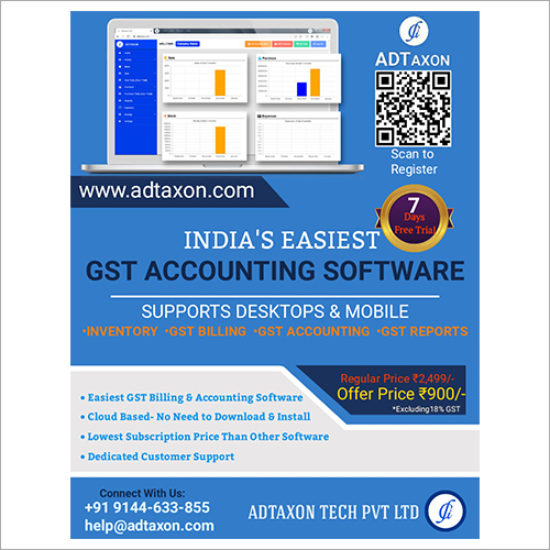 Inventory And GST Accounting Software Services By Adtaxon Tech Pvt. Ltd.