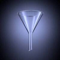 Laboratory Funnel - Borosilicate Glass, High Temperature Resistance , Durable Heat Resistant Conical Design For Laboratory Applications