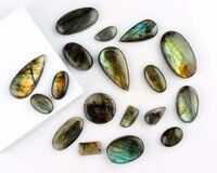 Natural Gemstone Labradorite Cabochons Crystals Cabs