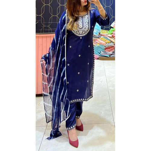 Ladies Blue Jaipuri Kurti