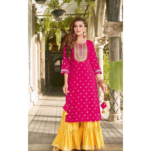 Ladies Sharara Kurti Set