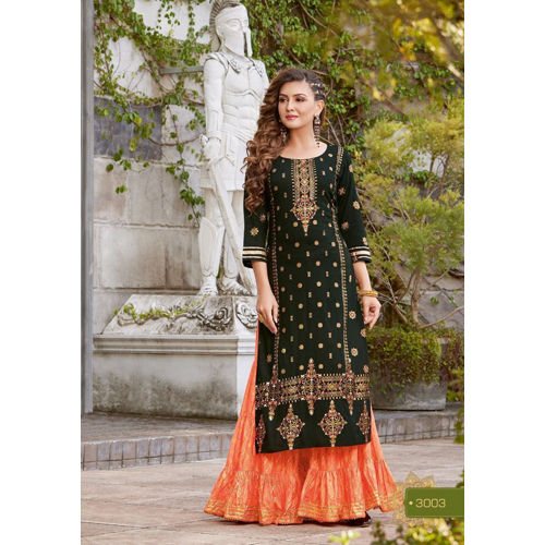 Modern Sharara Kurti Set