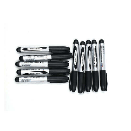 10 Pc Black Marker used in all kinds of school college and official places for studies and teaching among the students (9018)
