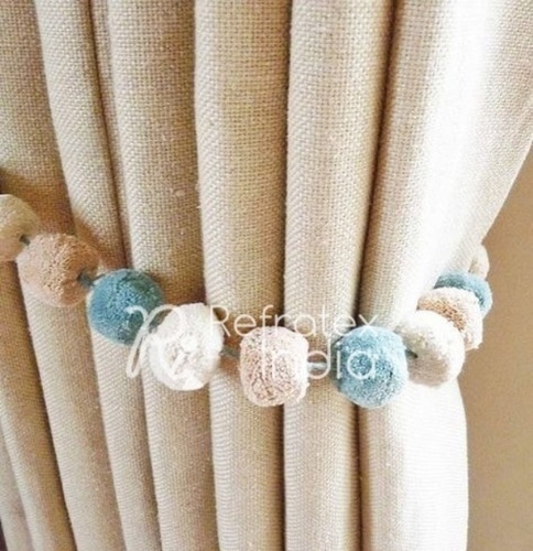 PPTB105 Pom Pom TIeback