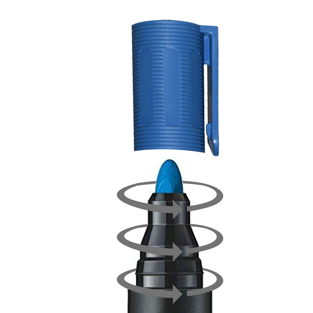 Blue Permanent Markers for White Board (Pack Of 12) (1624)