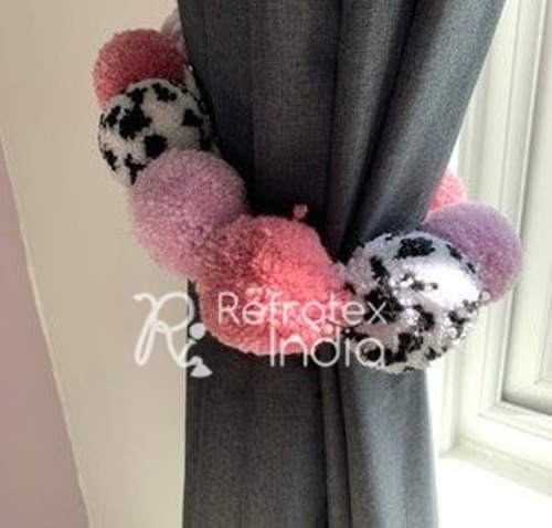 PPTB117 Pom Pom Tieback