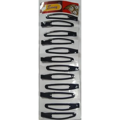 Premium Oval Snap Clip - Metal Frame, Available in Multiple Sizes & Colors | Versatile Hair Accessory with Spring-Loaded Closure & Embellishments
