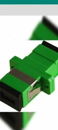 Sc Fiber Optic Adapter - Plastic, White | 4-pin Design For Fttx, Wdm Applications & Cctv Connectivity