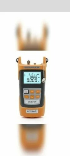 Optical Power Meter - ABS Plastic, Yellow Color, Model UT0876 | Function: Power Measurement in Fiber Optic Systems