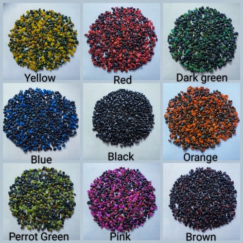 Round Smooth Color Coated Gravels And Stone Pebbles For Decoration Flooring Or Landscaoing - Shape: Uneven Shape