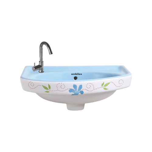 White Modern Vitrosa Basin