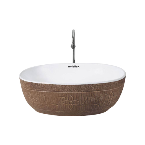 White Oval Shape Table Top Wash Basin