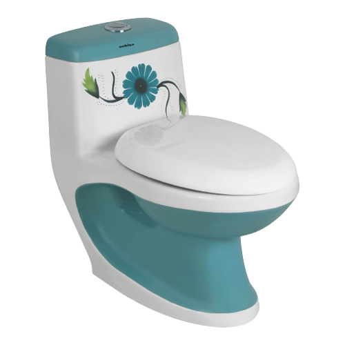 White Designer Vitrosa One Piece Water Closet