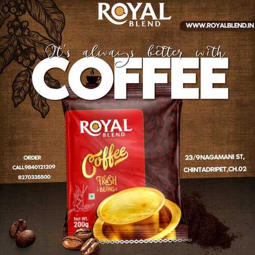 Royal Blend Coffee Powder - Caffeine (%): 80-20