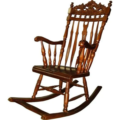 Brown Sagwan Rocking Chair