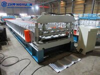 Zinc Corrugated Roofing Sheet Roll Forming Machine - 11.7m X 1.65m X 1.6m, 0.6-0.7mm Color Metal Coils, 7.5kw Electric Motor, Max 35m/min Speed, 24 Month Warranty