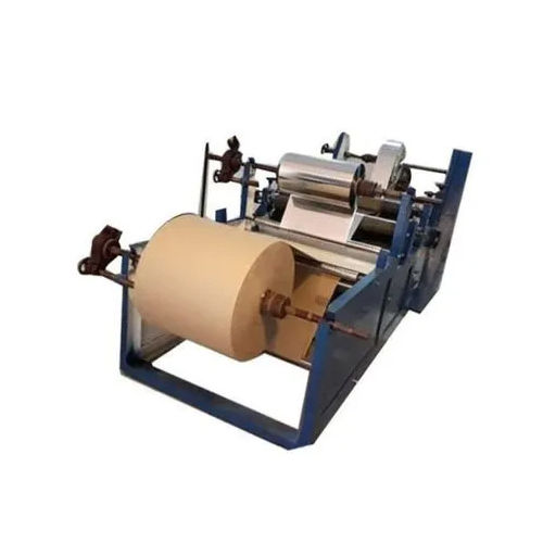 Blue Automatic Paper Roll Making Machine