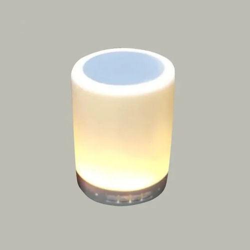 White 300 Mah Touch Lamp Portable Speaker