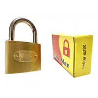 Iron Lock - High-grade Metal, 50 Mm Diameter, Golden Color | Smooth Finish Ideal For Industrial Applications