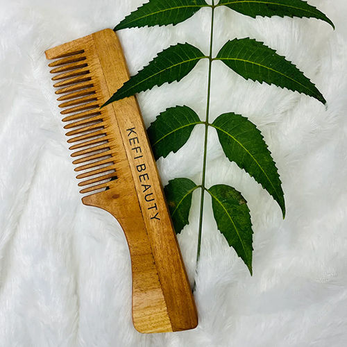 Brown Kefi Beauty Neem Wooden Comb