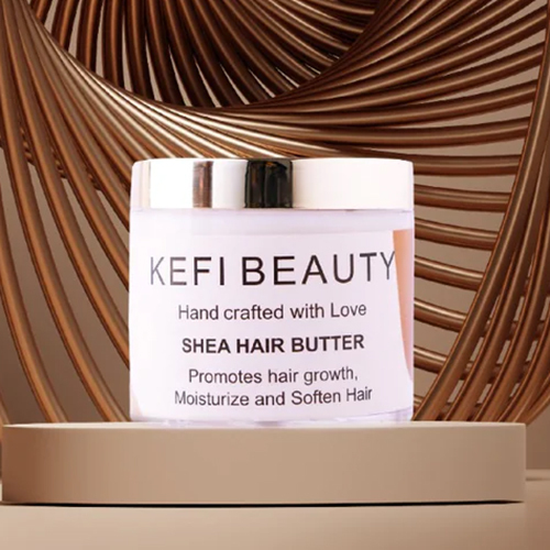 KEFI BEAUTY Organic Shea Hair Butter Suitable For All Hair Types 100g