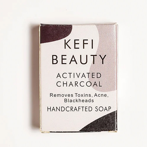 KEFI BEAUTY Activated Charcoal Soap Suitable For All Skin Types 100gm