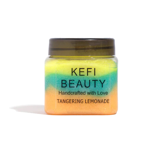 KEFI BEAUTY Tangering Lemonade Sugar Scrub Exfoliates dead skin cells Reduces fine lines Brightens the skin and Improves moisture content 150g