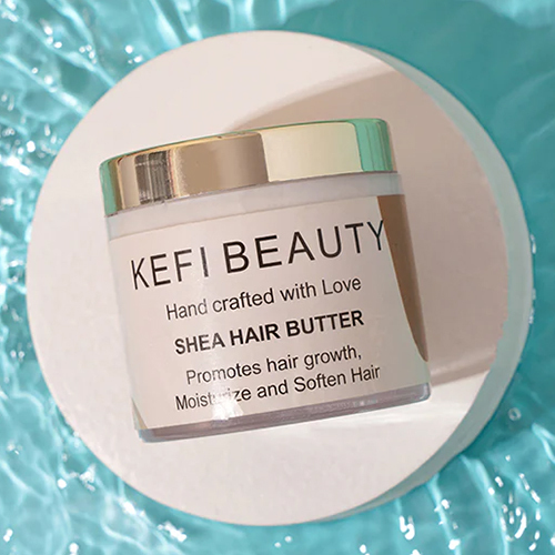 KEFI BEAUTY Organic Shea Hair Butter Suitable For All Hair Types 100g