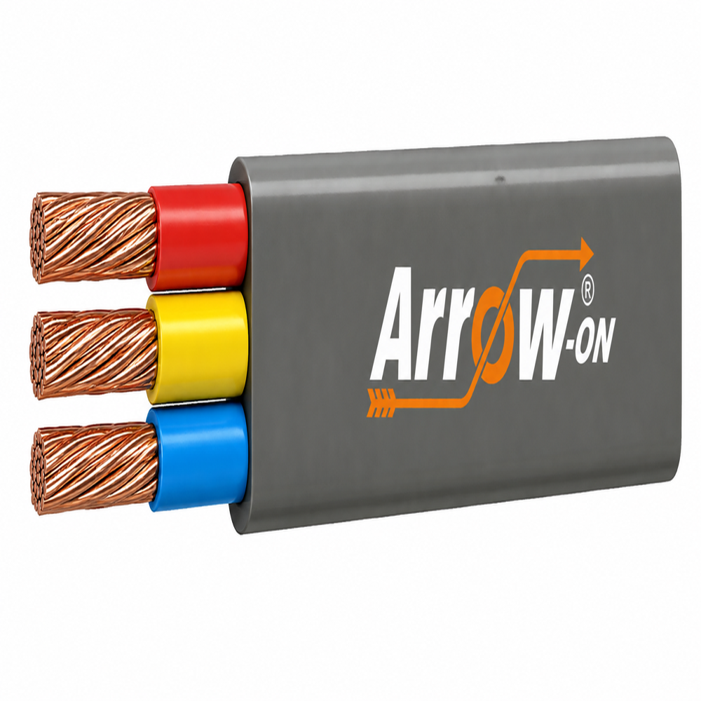 Borewell Flat Cable - PVC Material, Various Sizes Available, Blue Black Yellow Colors - Moisture Resistant, Excellent Electrical Properties for Submersible Pump Applications