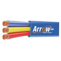 3 Core Submersible Cable - Pvc, 500 Meter, Black | Flexible, Durable, Rated Voltage 1100 Volt, Oil & Chemical Resistant, Abrasion-proof