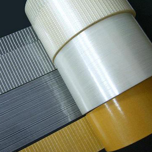 Filament Tapes - Rubber Adhesive, 50 Meter Length, 1060 mm Maximum Width, Transparent Cream Colour, 0.16 mm Thickness | Single Sided Roll for Commercial and Industrial Use