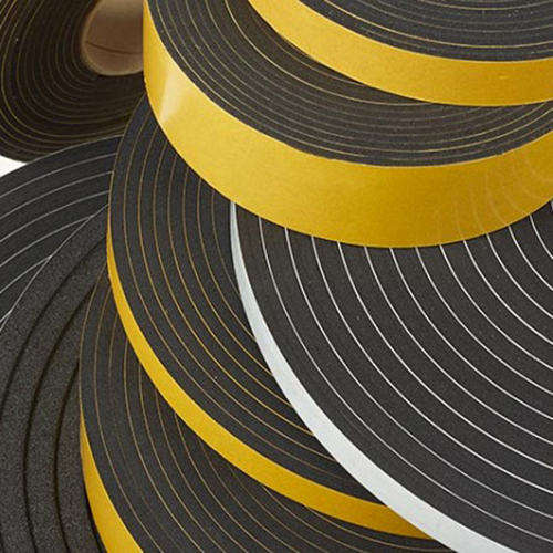 Foam Tape - Adhesive Acrylic, Length 10 Meter, Width Up to 1020 mm, Color Options: Black, Grey, White | Single-Sided, Pressure Sensitive