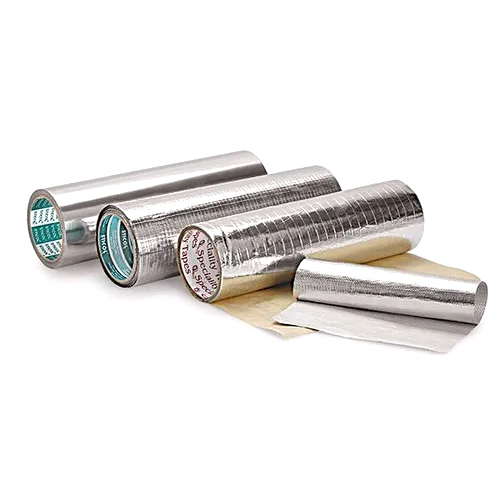Glass Cloth Laminated With Aluminium Foil - 5-1200 mm Width, Silver Color | Solvent Adhesive, Single-Sided, Suitable for Commercial & Industrial Applications