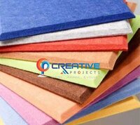 Polyester Fiber Acoustic Panels - High Density, Easy Installation | Square Shape, Dust-free, Available In Various Colors And Finishes