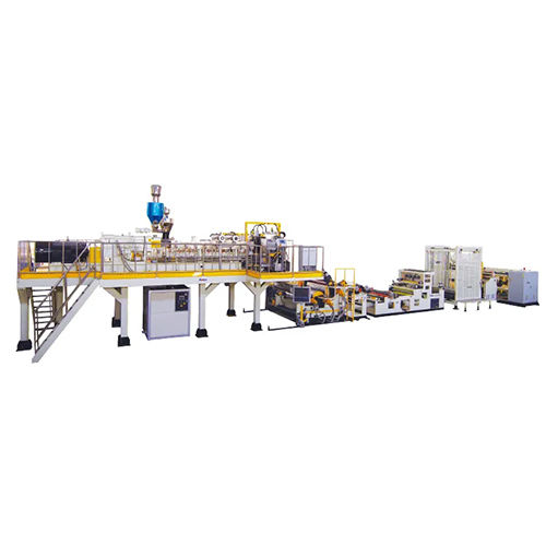 PET Bottle Flakes Material PET Sheet Extrusion Line