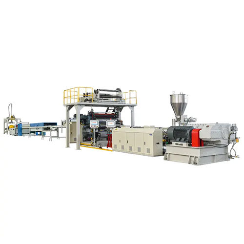 SPC Floor Making Machine Stone Plastic Composite Flooring Extrusion Line