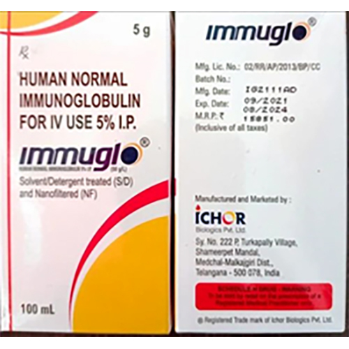 Human Normal Immunglobin for IV Use 5% I.P.
