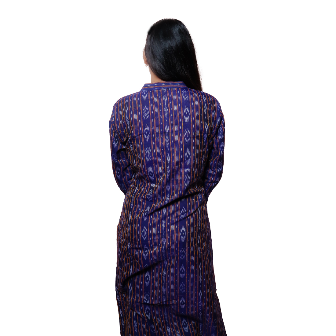 GUENDICHA HAAT SambalpuGUENDICHA HAAT Sambalpuri Certified Handloom Women's Cotton Kurtari Certified Handloom Women's Chiffon Kurta (GUH LLP 10)