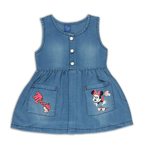 Different Available Kids Denim Frock