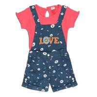 Kids Denim Dangri With Top