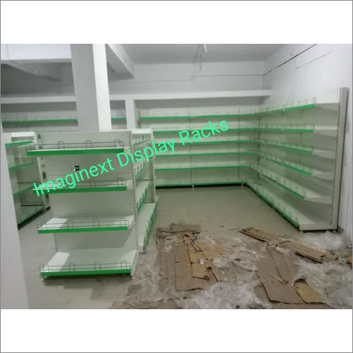 White Supermarket Display Racks