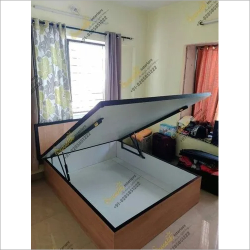 White Wooden Double Bed