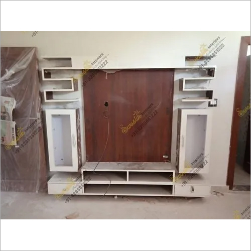 Rectangular Wooden TV Unit