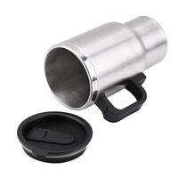 12V Car Charging Electric Kettle Mug (Silver) (0551)