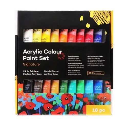 18 Pieces Acrylic Colour Paint Set