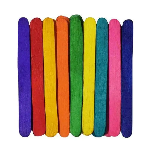 1500 PCS Colored Popsicle Sticks Large Colored Craft Sticks Wooden Lolly  Stic