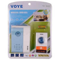 Voye Wireless Door Bell - Plastic, 6x5x10 Cm, White | Battery-powered, Chime Alert System, Easy Installation