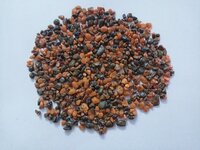 Orange and black mix color new design round color coated gravels and pebbles