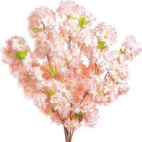 Artificial cherry blossom flowers